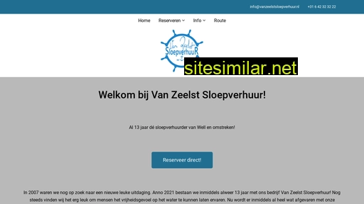 vanzeelstsloepverhuur.nl alternative sites