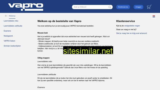 vapro-leermiddelen.nl alternative sites