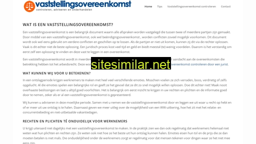 vaststellingsovereenkomsten.nl alternative sites
