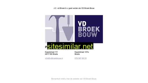 vdbroekbouw.nl alternative sites