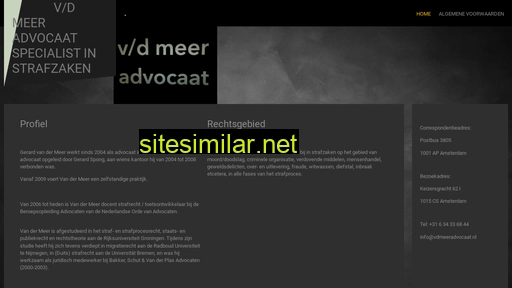 vdmeeradvocaat.nl alternative sites