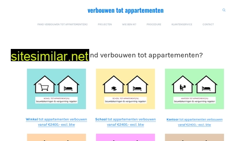 verbouwentotappartementen.nl alternative sites