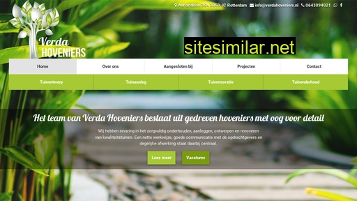 verdahoveniers.nl alternative sites