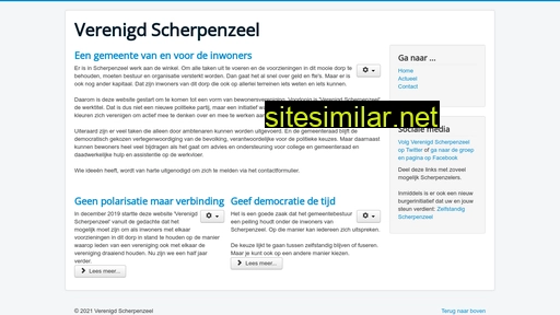 verenigdscherpenzeel.nl alternative sites