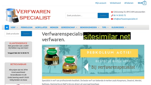 verfwarenspecialist.nl alternative sites