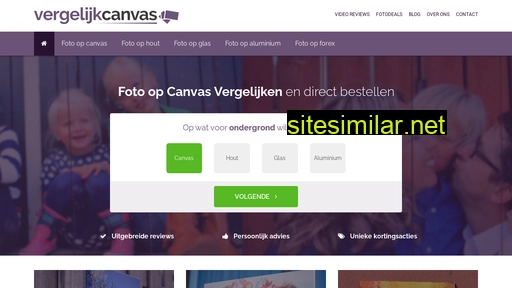vergelijkcanvas.nl alternative sites