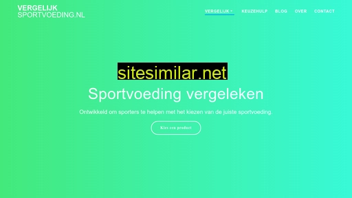 vergelijksportvoeding.nl alternative sites