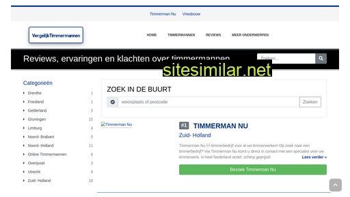 vergelijktimmermannen.nl alternative sites