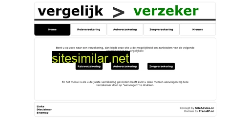 vergelijkverzeker.nl alternative sites