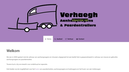 verhaeghaanhangwagens.nl alternative sites