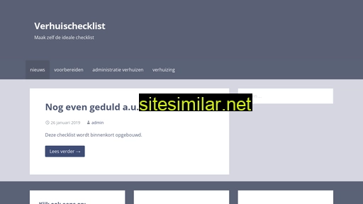 verhuischecklist.nl alternative sites