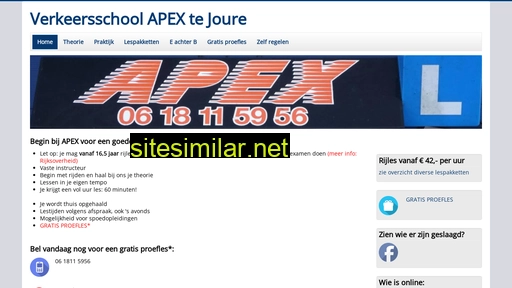 verkeersschoolapex.nl alternative sites