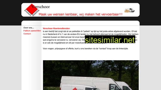 verschoorkoeriers.nl alternative sites