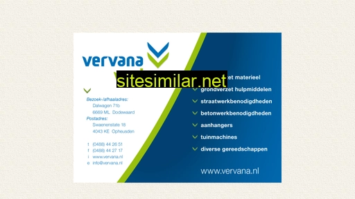 vervana.nl alternative sites