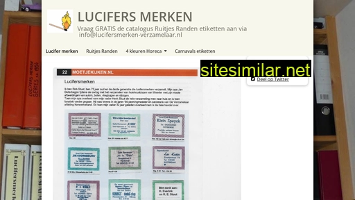 verzamelaar-lucifersmerken.nl alternative sites