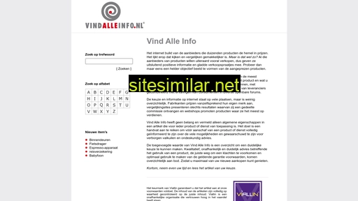 vindalleinfo.nl alternative sites