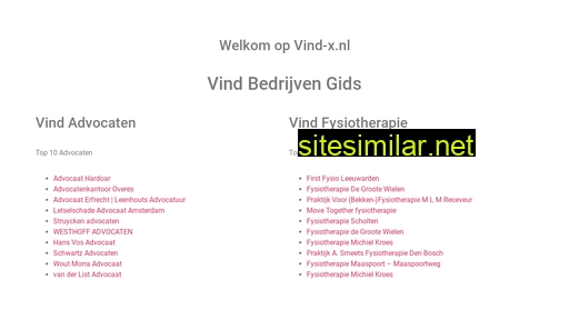 vind-x.nl alternative sites