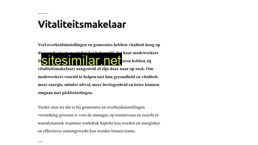 vitaliteitsmakelaar.nl alternative sites