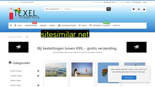 vliegershoptexel.nl alternative sites