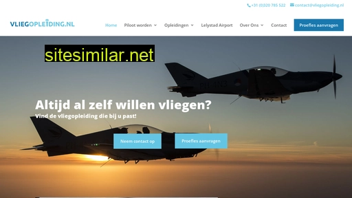 vliegopleiding.nl alternative sites