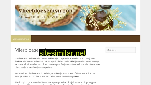 vlierbloesemsiroop.nl alternative sites