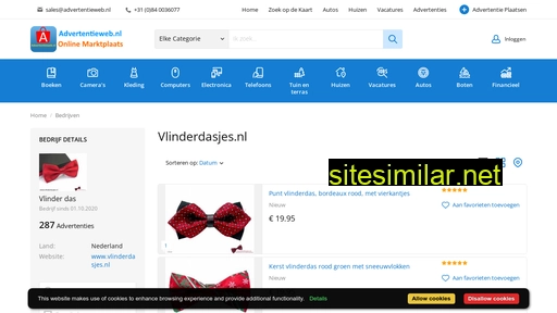 vlinderdasjes.nl alternative sites