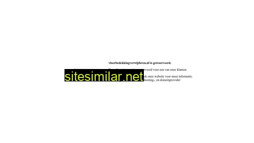 vloerbedekkingverwijderen.nl alternative sites