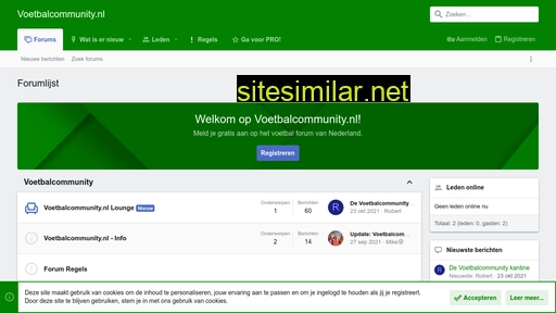 voetbalcommunity.nl alternative sites