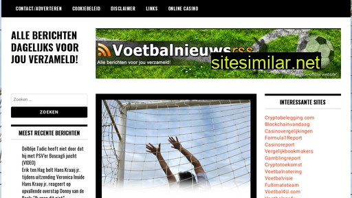 voetbalnieuwsrss.nl alternative sites