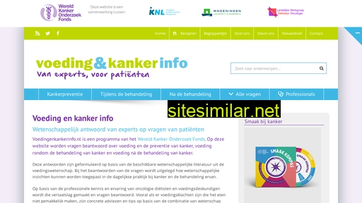 voedingenkankerinfo.nl alternative sites
