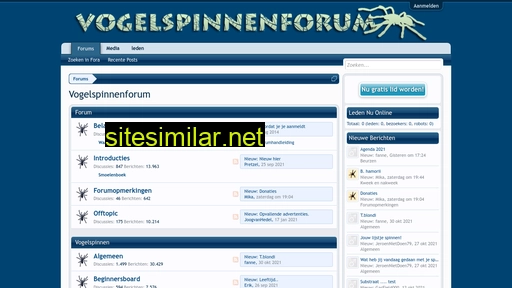 vogelspinnenforum.nl alternative sites