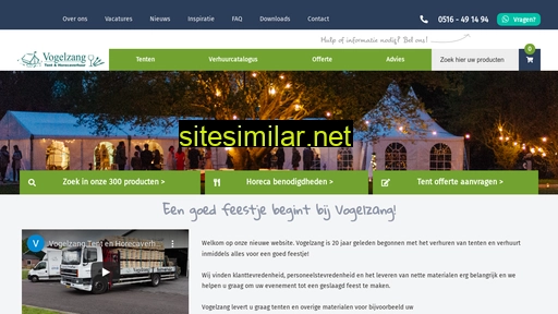 vogelzangtentverhuur.nl alternative sites