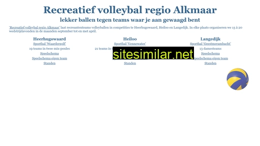 volleybalcompetitie.nl alternative sites