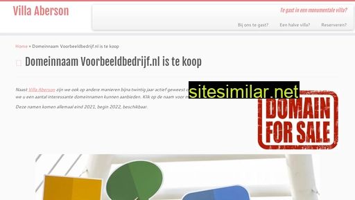 voorbeeldbedrijf.nl alternative sites