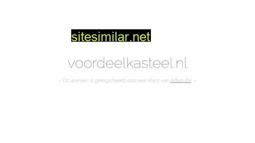 voordeelkasteel.nl alternative sites
