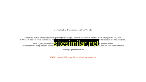 vosinfra.nl alternative sites