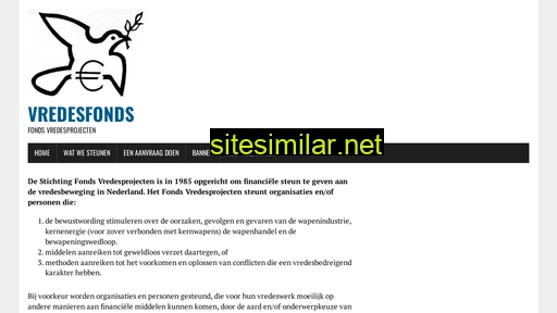 vredesfonds.nl alternative sites