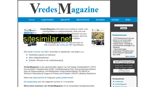vredesmagazine.nl alternative sites
