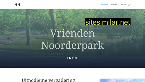 vriendennoorderpark.nl alternative sites