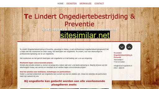 vrijvanongedierte.nl alternative sites