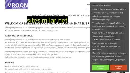 vroongordijnenatelier.nl alternative sites