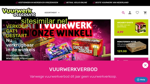 vuurwerkdiscount.nl alternative sites