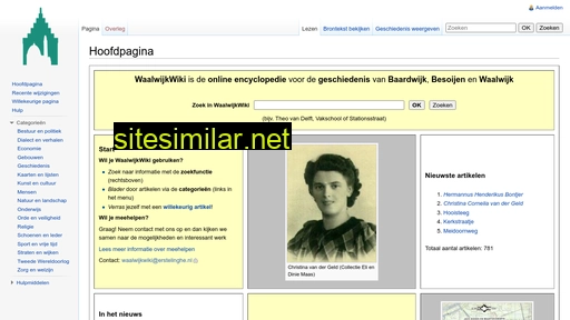 Waalwijkwiki similar sites
