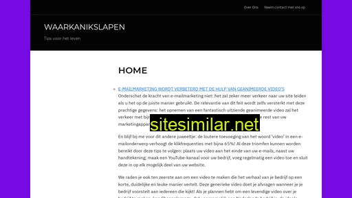 waarkanikslapen.nl alternative sites
