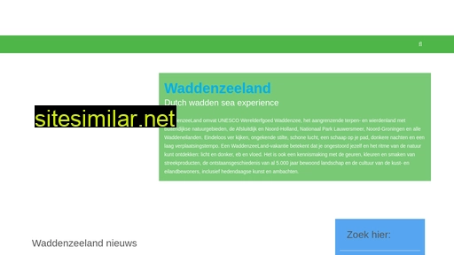waddenzeeland.nl alternative sites