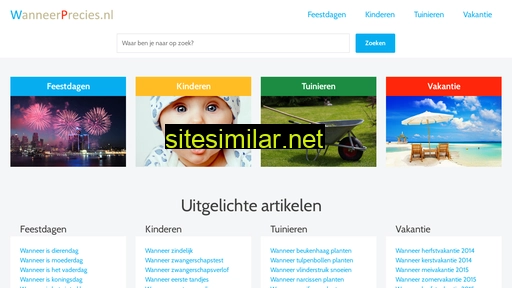 wanneerprecies.nl alternative sites