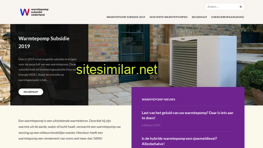 warmtepompsubsidie.nl alternative sites