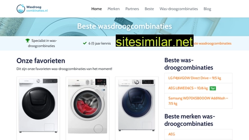 wasdroogcombinaties.nl alternative sites