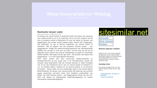 waterinnovatiebron.nl alternative sites