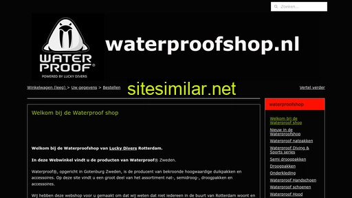 waterproofshop.nl alternative sites